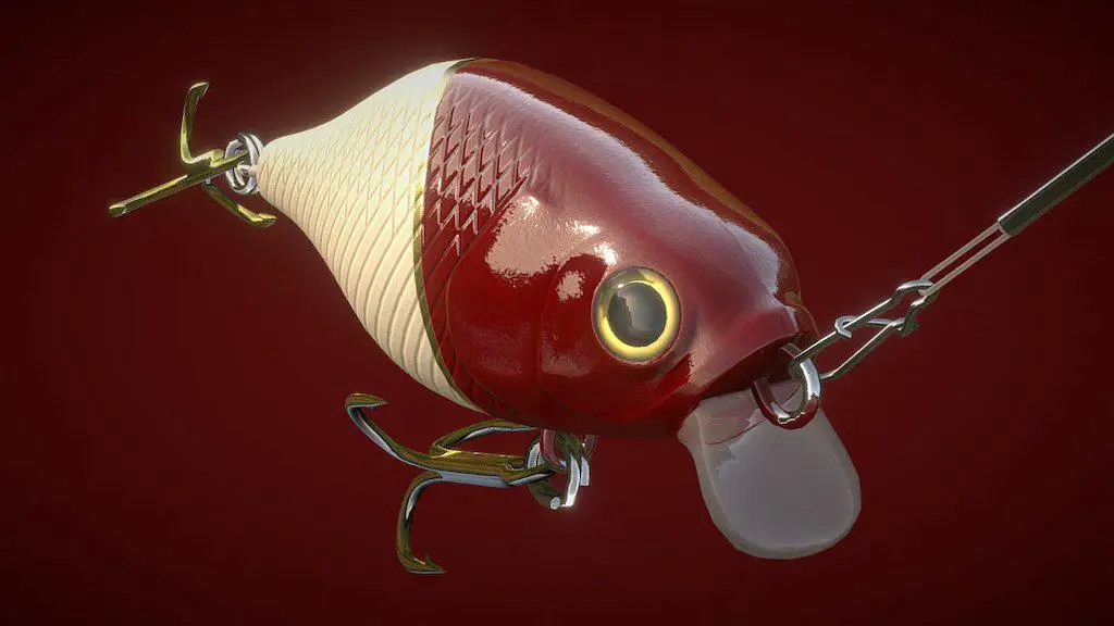 Realistic 3D fishing lures mimicking natural prey