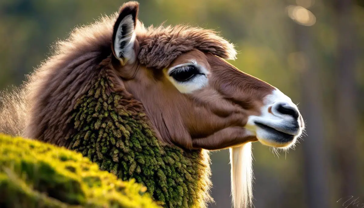 Imagem de uma pessoa camuflada nas selvas, com lama e folhas cobrindo a pele, tornando-a praticamente indetectável.