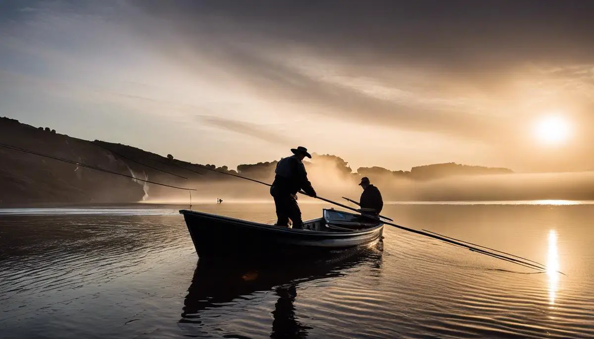 Imagem de pescando trutas em Portugal