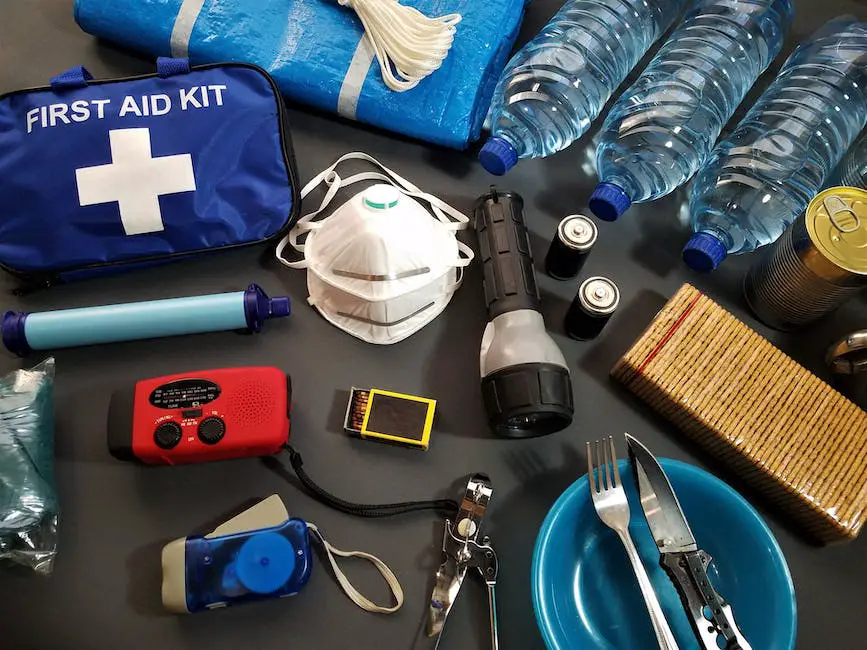 Image of someone surviving in the jungle, showcasing necessary tools and supplies for their journey.