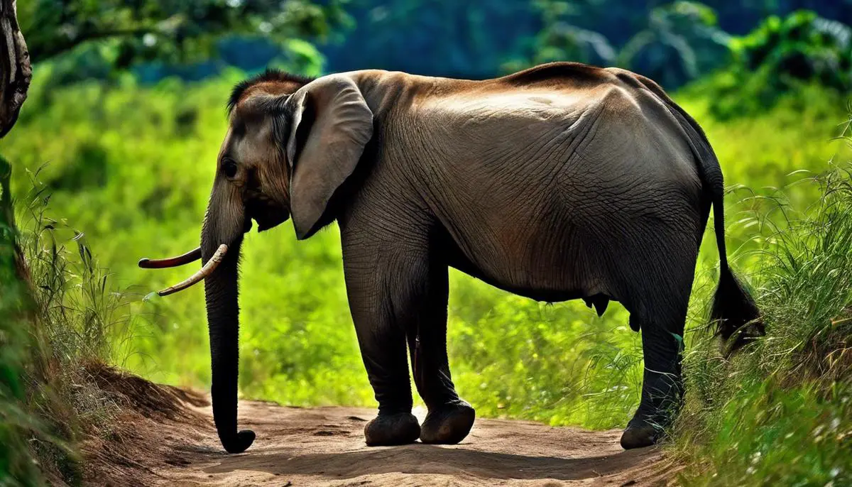 Imagem de uma pessoa soprándo um apito na selva, para criar som de socorro e sinalizar uma emergência na selva.