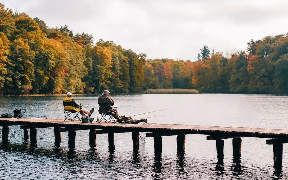 A person fishing for Tucunaré with a lake in the background