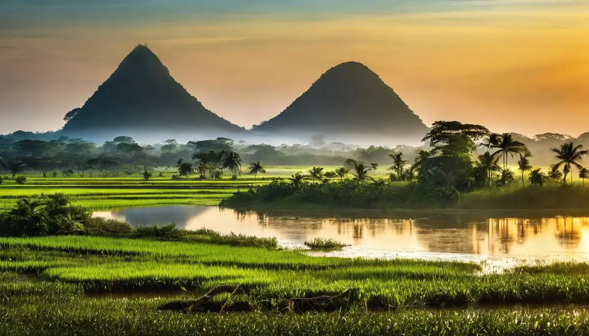 Imagem de tucunarés em diferentes regiões, destacando as áreas onde podem ser encontrados, como a Amazônia, Centro-Oeste, Pantanal, Sudeste do Brasil e Nordeste.